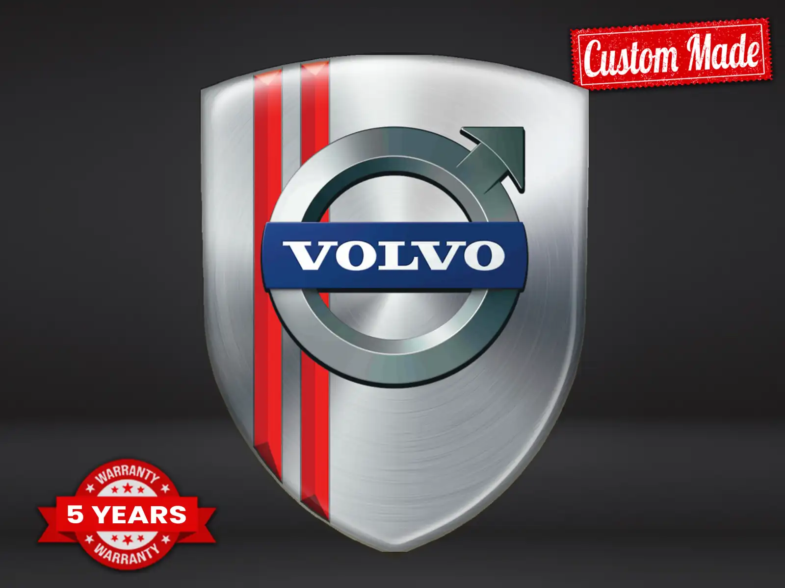 Volvo Emblemas Silicona Auto Resistentes Alta Calidad Profesional